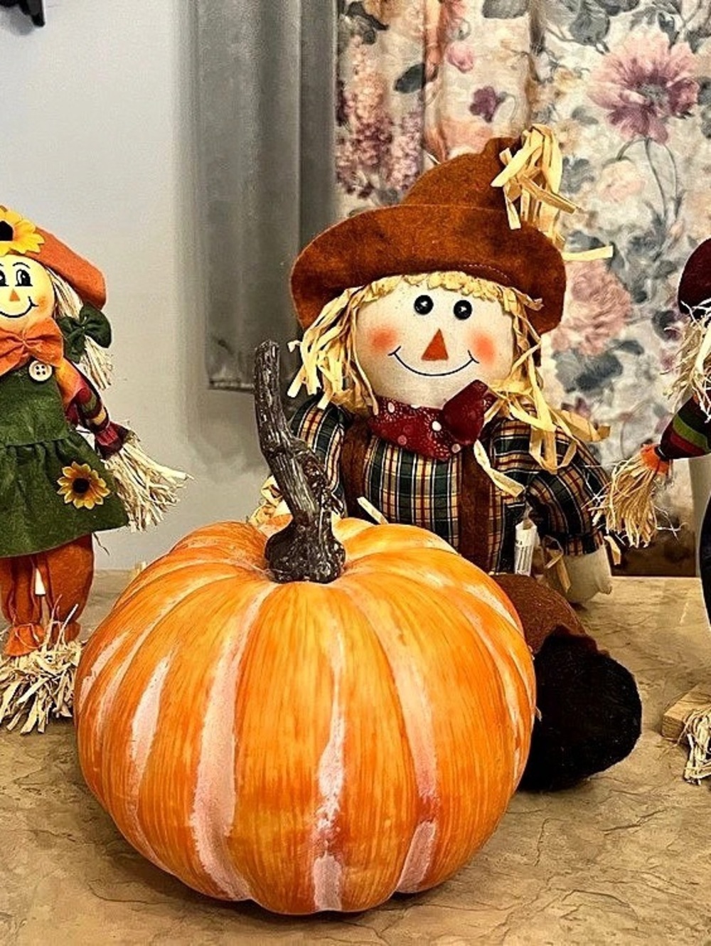 Fall Scarecrow & Pumpkin Decor